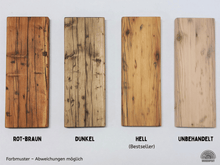 Lade das Bild in den Galerie-Viewer, Wandregal Altholz mit Regalhalterung
