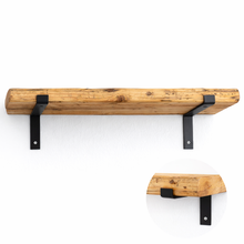 Lade das Bild in den Galerie-Viewer, Wandregal Altholz mit Regalhalterung
