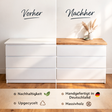 Lade das Bild in den Galerie-Viewer, Deckplatte aus Altholz für diverse IKEA Produkte
